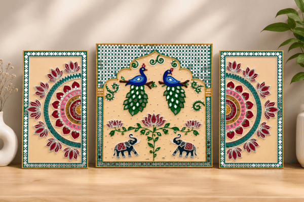 Royal Peacock & Elephant