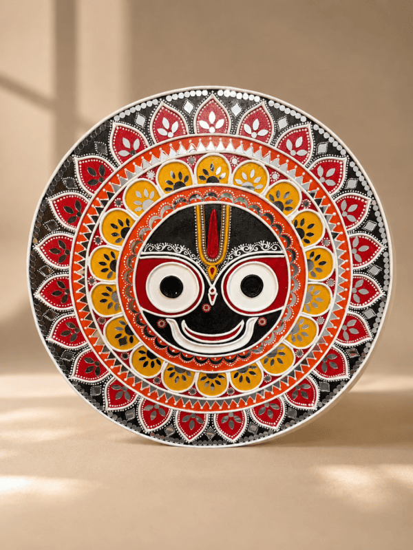 Kalasakhi Handcrafted Jagannath Lippan Art Wall Decor