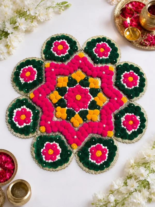 Kalasakhi Handcrafted Rangoli Floor Decor
